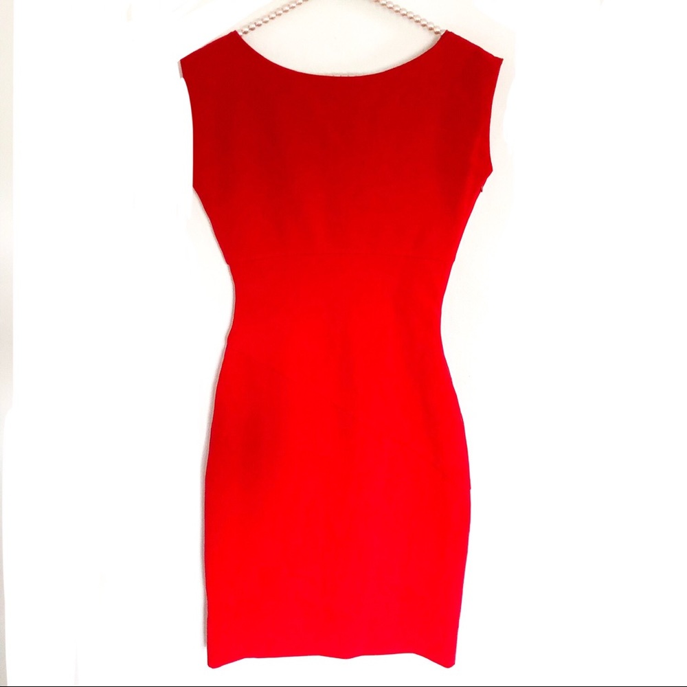 {DVF} Bevin Poppy Red Dress 4 - Picture 5 of 8